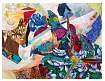67 Parrot Escape 18 x 24 inches acrylic & fabric on canvas 2011 R.jpg